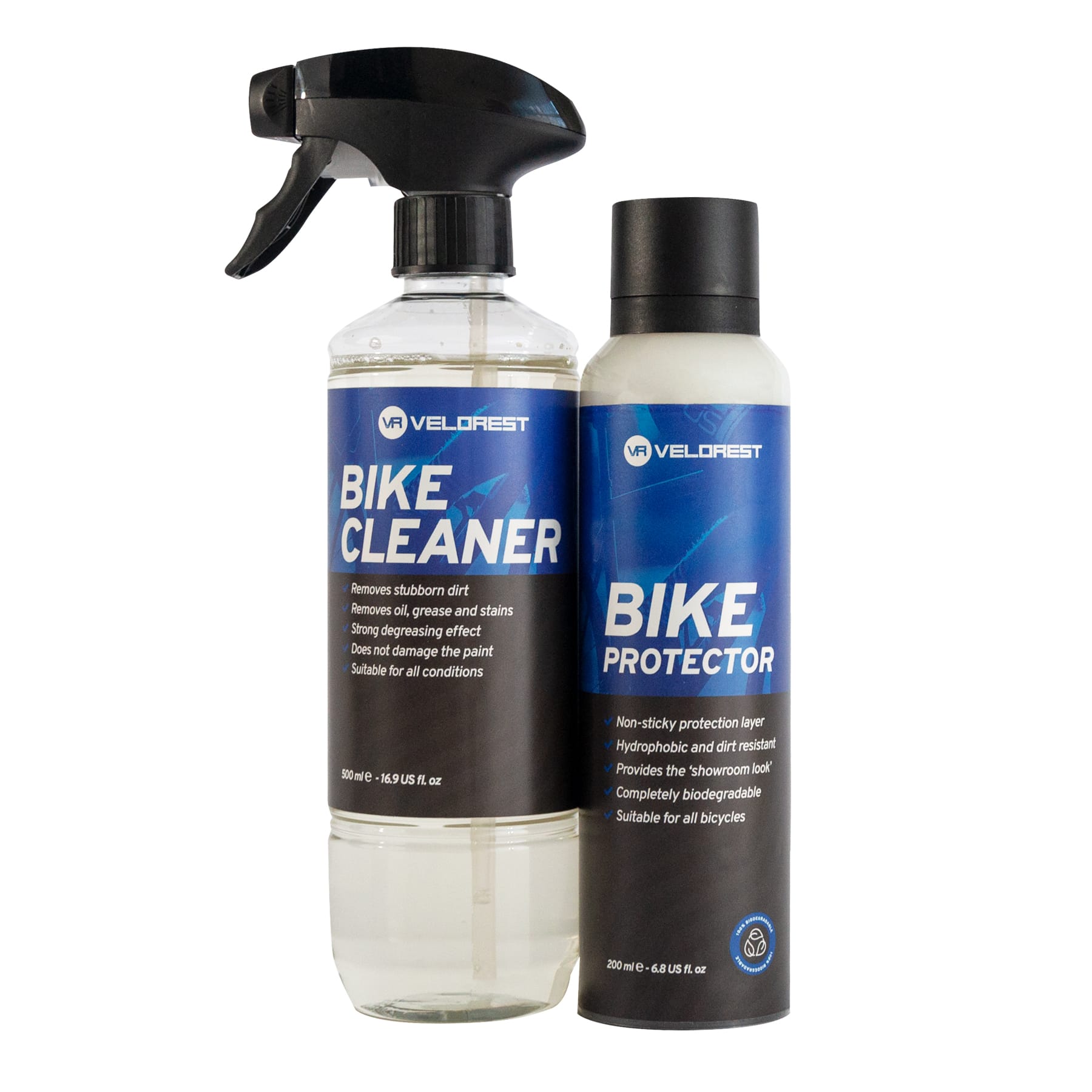 Velorest Bike Care Bundle - Fiets Reiniging & Onderhoud - Fietsreinigingsset - Bike Cleaner - Fiets Schoonmaak Set - Langdurige Bescherming - Showroom Ready